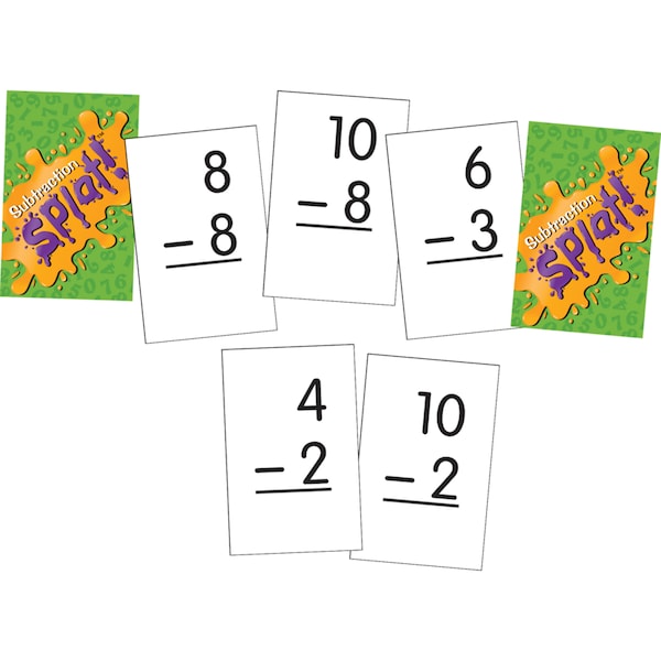 Subtraction Splat Card Game